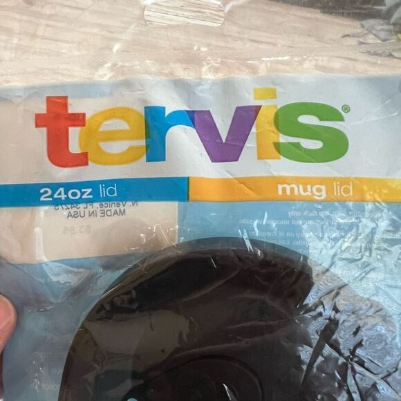 NWT Tervis 24oz Mug Travel Lid Black Replacement Lid For Insulated Tumblers - Picture 2 of 9